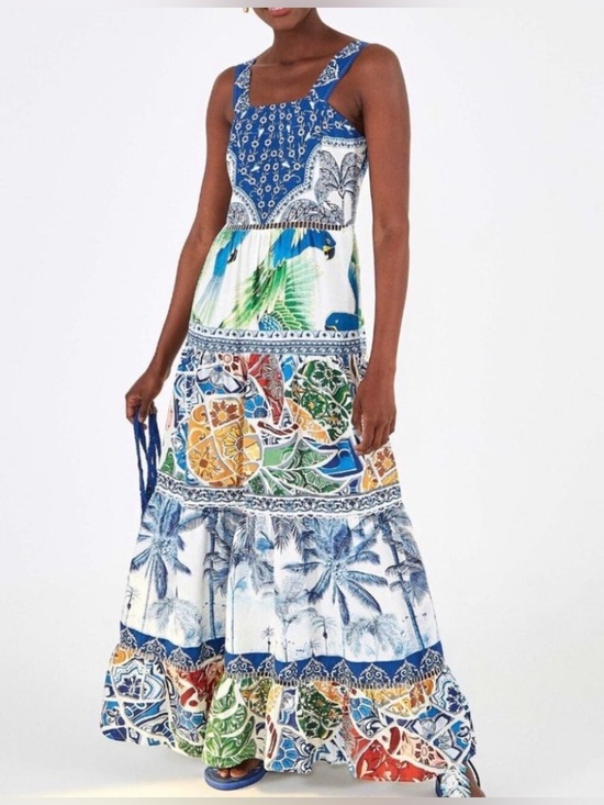 FARM Rio Dresses & Skirts - FARM Rio Valeria Tiered Maxi Dress made